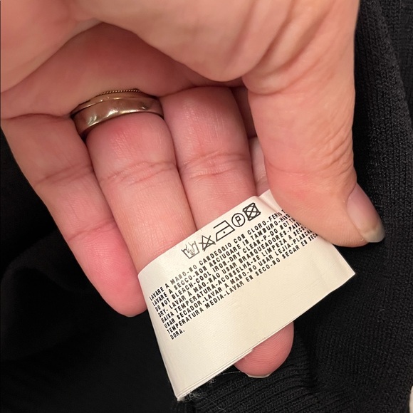 Armani Collezioni Black Zipper Cardigan size L - - Picture 8 of 11